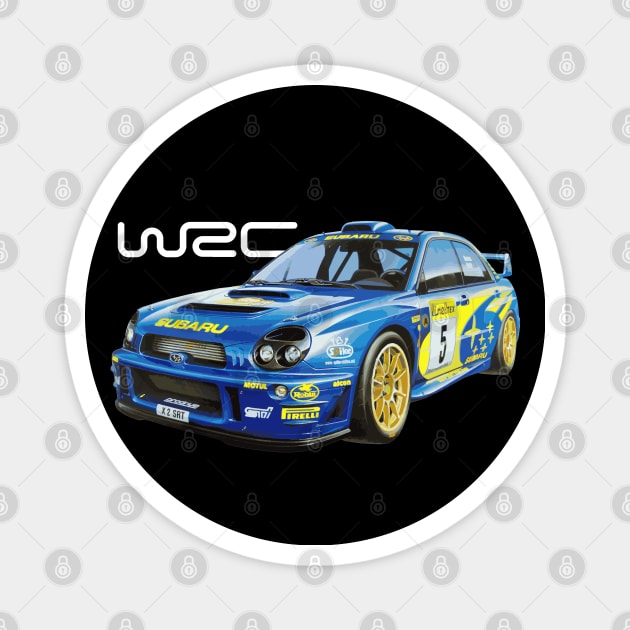 World Rally Car Champion Richard Burns WRC GDB Magnet by cowtown_cowboy